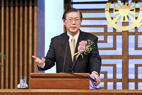 日本統一教会第13代会長 徳野英治新会長就任